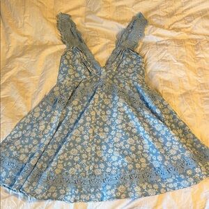 Altered state Blue Floral Lace Dress